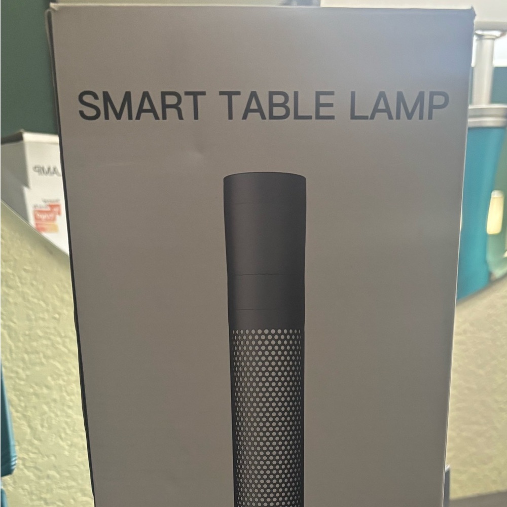 Smart Living Black and Gray Table Lamp